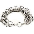 Silvertone Multi-chain Bracelet