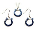 Aminco International Indianapolis Colts Necklace and Dangle Earrings Set