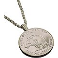American Coin Treasures Lucky Elephant Coin Pendant