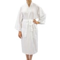 Leisureland Women's White Lightweight Waffle Robe
