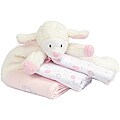 Piccolo Bambino Cuddly Pal with 3 Flannel Receiving Blankets
