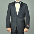 Giorgio Fiorelli Modern Lapel Black Fully Lined Two-button Tuxedo