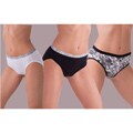 Ilusion Women's Fancy Cotton Bikini (Pack of 3)