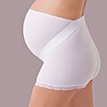 Illusion Women's White Cotton Maternity Panty