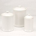 Simsbury White Storage Canisters (Set of 3)