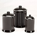 Simsbury Black Storage Canisters (Set of 3)