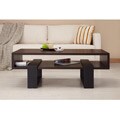 Fayth Dark Walnut/ Black Coffee Table