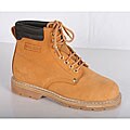 Rockman Men's Tan Nubuck Leather Lace-up Oxford Booties
