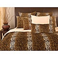 Microplush Cheetah Print King-size 3-piece Comforter Set