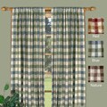 Plymouth 72-inch Plaid Woven Tailored Curtain Panels (Set of 2)