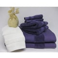 Solid Twill Border 6-piece Towel Set