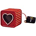 Ycross Mini Keychain Rhinestone Square Speaker