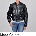Knoles & Carter Women's Plus Size Egyptian Varsity Leather Jacket
