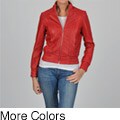 Knoles & Carter Women's Plus Size Pintucked Bomber Jacket