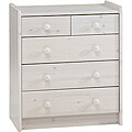 Popsicle Whitewash 5-drawer Dresser