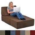 Comfort Lounge Memory Foam Chair/Ottoman Set Lounging Sectional