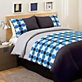 Lush Decor Teal/ Grey Mod Print 3-piece Twin-size Comforter Set