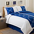 Lush Decor Navy Talon Print 4-piece Full-size Comforter Set