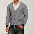 WTO2 Men's Striped Cardigan