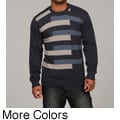 Francesco Bianchi Men's Color Block Crew Neck Sweater