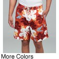Caribbean Joe Men's Island Print Swim Shorts