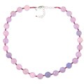 Zoe B. Sterling Silver Lavender Chalcedony and Rhodolite Garnet Necklace
