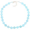 Zoe B Sterling Silver Blue Chalcedony and Apatite Bead Necklace