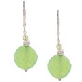Zoe B Sterling Silver Green Chalcedony and Peridot Earrings