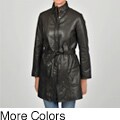 Knoles & Carter Women's Belted Leather Jacket