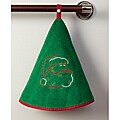 Instant info and tips on Buttons Green Hornet Green Santa Terry Cotton Circular Hand Towels (Set of 2)