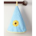 Sunflower Terry Cotton Circular Hand Towels (Set of 2)
