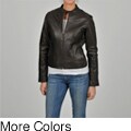 Knoles & Carter Women's Short Scuba Star Studded Leather Jacket