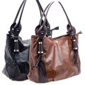 Dasein Faux Leather Tassel Front Tote Bag