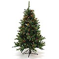 Good Tidings 96283 4.5-foot Slim PE Nordmann Fir Blue Christmas Tree