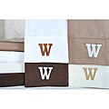 Egyptian Cotton 300 Thread Count Solid Block 'W' Monogram Sheet Set