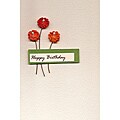 Set of 4 Aster Happy Birthday Cards (Turkey)