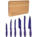 Ginsu 6 Piece Nuri Purple Cutlery Set with Bonus Cutting Board