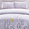 Embroidered Swallow King-size 3-piece Duvet Cover Set