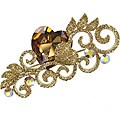 Cano Gold-Plating Crystal Stones Heart Design Brooch