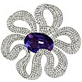 Cano Elegant Capri Blue Crystal Design Brooch
