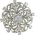 Cano Shinning Cubic Zirconia and Stellux Swarovski Stones Brooch