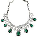 Cano Stunning Green Emerald Cubic Zirconia Necklace