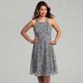 Scarlett Women's Black/ White Mini Dot Ruche Dress