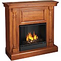 Real Flame Oak Pillar Gel Fuel Fireplace