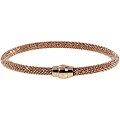 Eternally Haute Rose Gold over Silver Mesh Bracelet