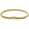 Eternally Haute Yellow Gold over Silver Mesh Bracelet