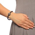 Morgan Ashleigh Gunmetal-plated Base Metal Disco Ball Cuff Bracelet