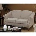 Sand Nailhead-accent Loveseat