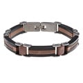La Preciosa Rose Gold Overlay Greek Key Pattern Bracelet