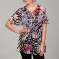 Sienna Rose Women's Embroidered Short-sleeve Tunic